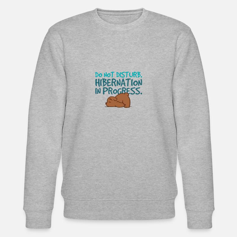 Winterschlaf läuft. - Stanley/Stella Unisex Bio-Sweatshirt CHANGER  - Grau meliert