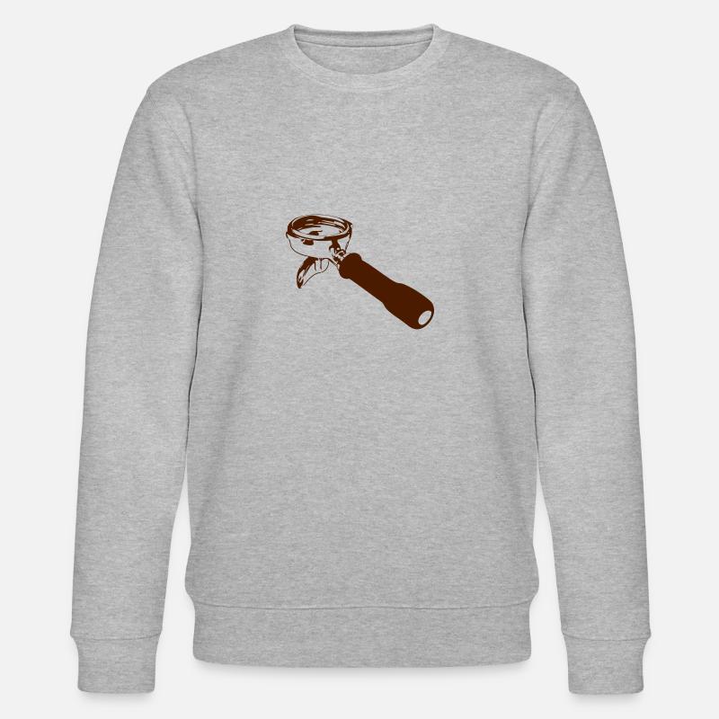 Espresso Siebträger - Stanley/Stella Unisex Bio-Sweatshirt CHANGER  - Grau meliert