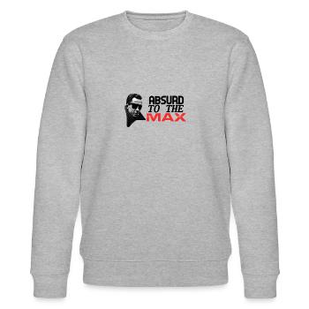 Albert Camus - Absurd to the MAX - Stanley/Stella CHANGER Unisex Organic Sweatshirt - heather grey - Front - Nik (191cm) & Marisol (170cm)