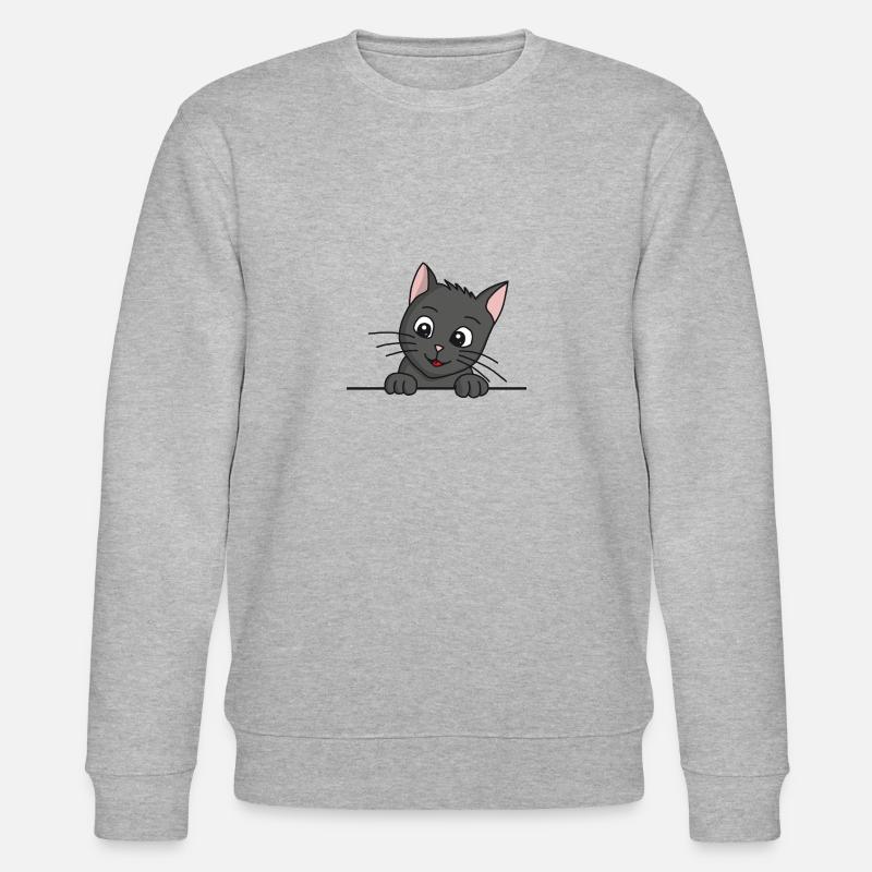 Dessin animé de chat - Sweat bio CHANGER Stanley/Stella Unisexe - gris chiné