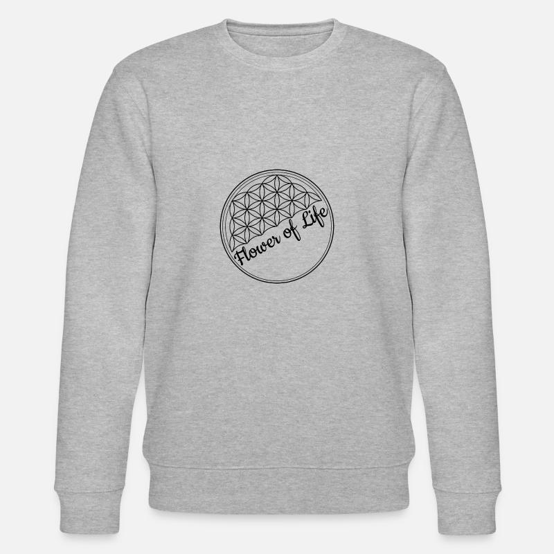 Blume des Lebens - Stanley/Stella Unisex Bio-Sweatshirt CHANGER  - Grau meliert