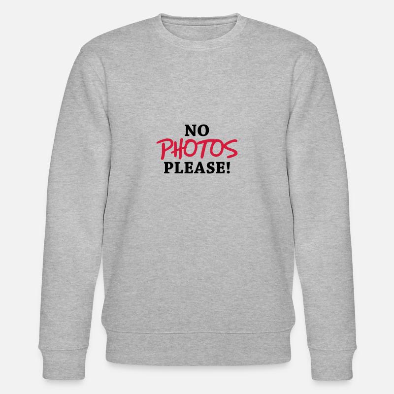 No photos please - Stanley/Stella Unisex Bio-Sweatshirt CHANGER  - Grau meliert