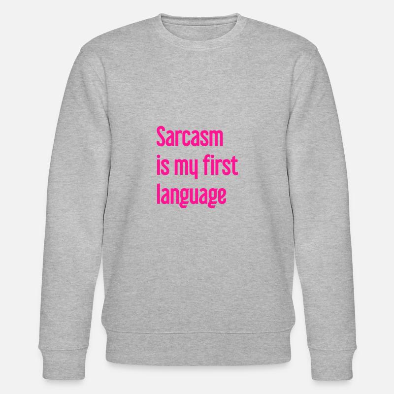 Sarkasmus-Profi - Stanley/Stella Unisex Bio-Sweatshirt CHANGER  - Grau meliert