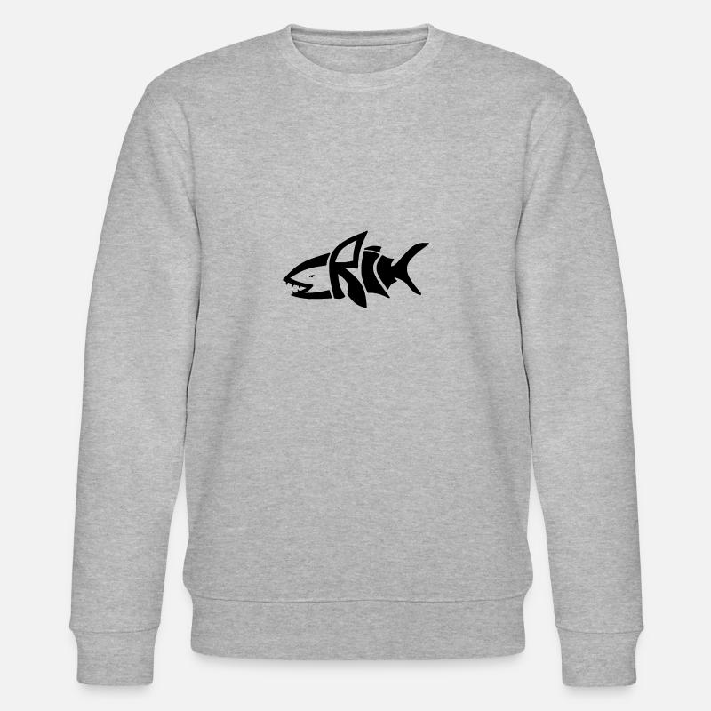 Erik dans le style requin - Sweat bio CHANGER Stanley/Stella Unisexe - gris chiné