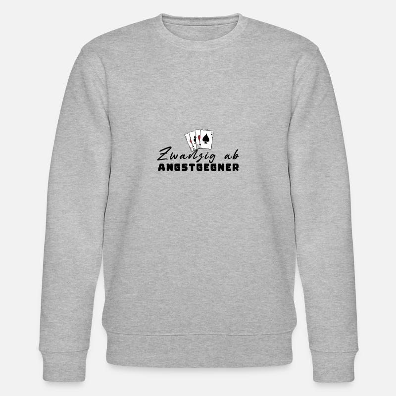 Zwanzig ab Angstgegner - Stanley/Stella Unisex Bio-Sweatshirt CHANGER  - Grau meliert