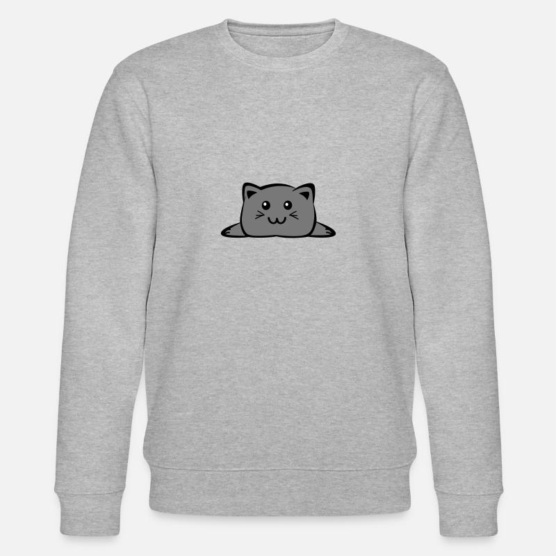 Cat Chibi - Stanley/Stella Unisex Bio-Sweatshirt CHANGER  - Grau meliert