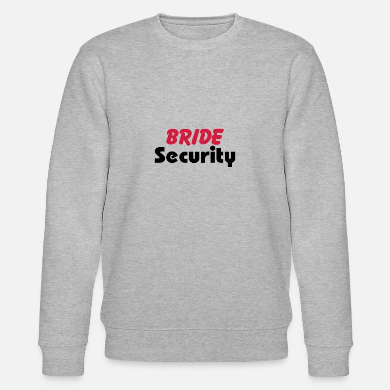 Bride Security - Stanley/Stella Unisex Bio-Sweatshirt CHANGER  - Grau meliert