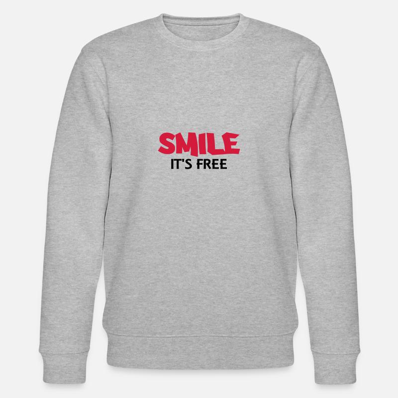 Smile It's free - Stanley/Stella Unisex Bio-Sweatshirt CHANGER  - Grau meliert