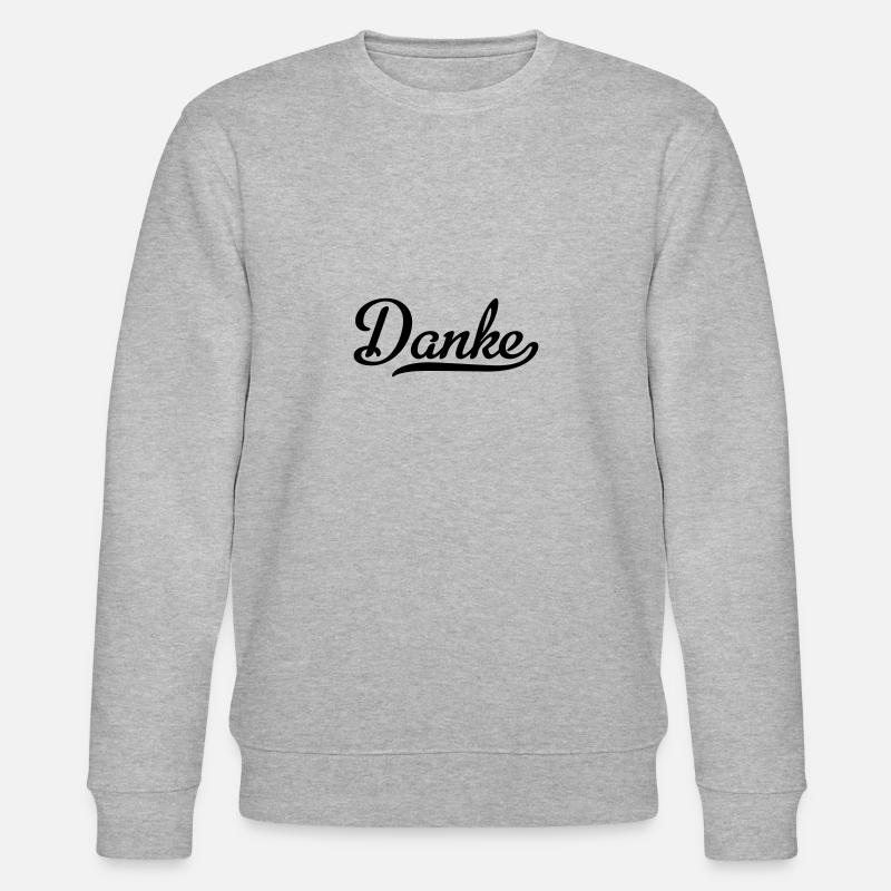 danke - Stanley/Stella Unisex Bio-Sweatshirt CHANGER  - Grau meliert