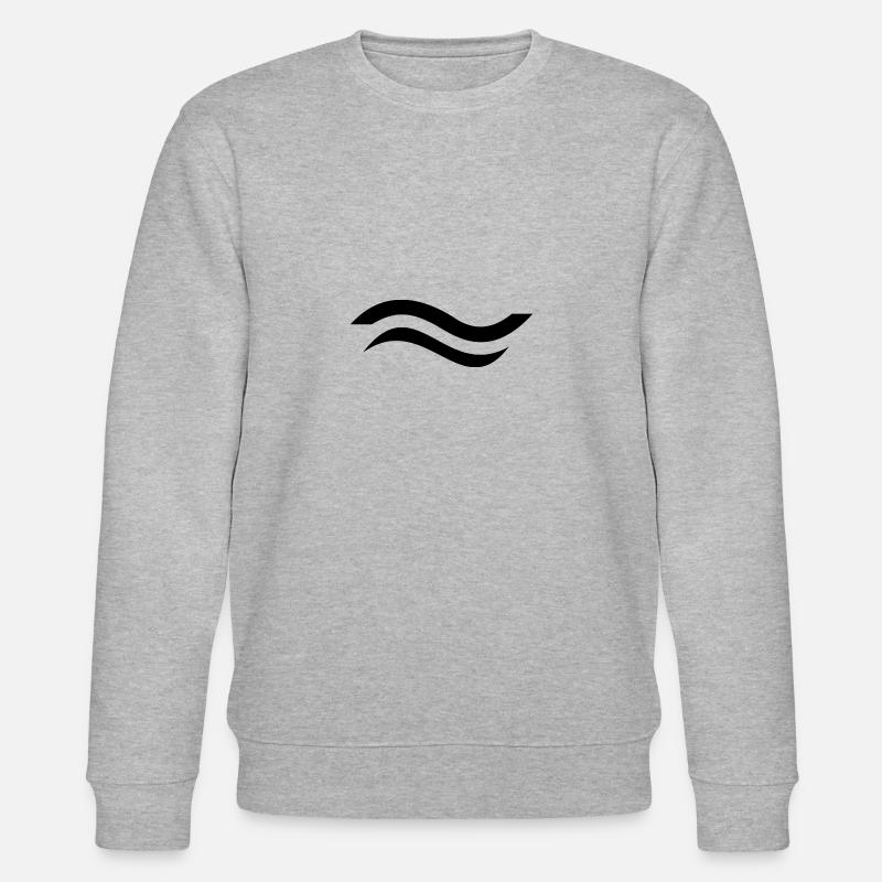 Finn Dinghy Klassenzeichen - Stanley/Stella Unisex Bio-Sweatshirt CHANGER - Grau meliert
