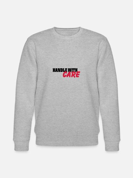 Handle with Care - Stanley/Stella CHANGER Unisex Organic Sweatshirt - heather grey