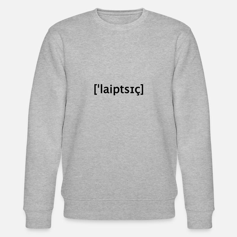 leipzig lautschrift - Stanley/Stella Unisex Bio-Sweatshirt CHANGER  - Grau meliert