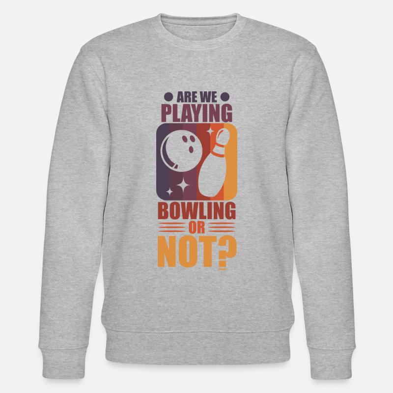 Bowlen wir oder nicht? - Stanley/Stella Unisex Bio-Sweatshirt CHANGER  - Grau meliert