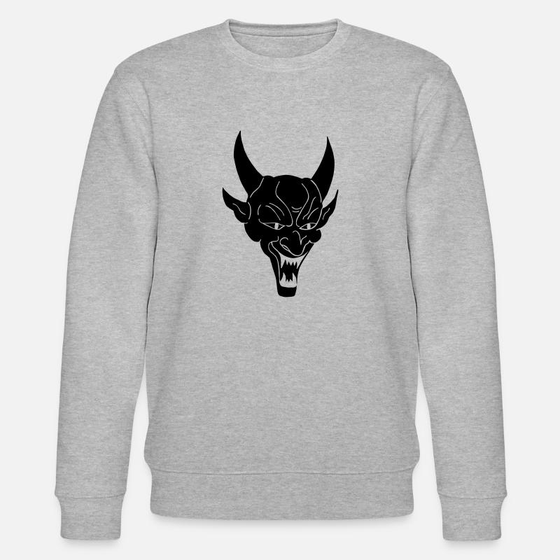 Devil - Stanley/Stella Unisex Bio-Sweatshirt CHANGER  - Grau meliert