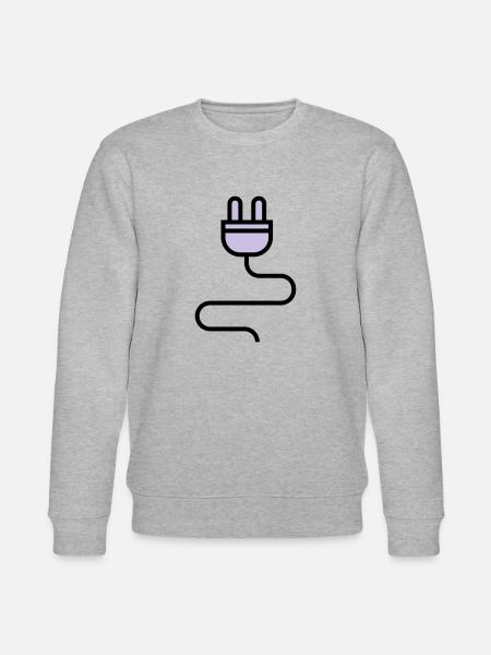 Câble d'alimentation, fiche - Sweat bio CHANGER Stanley/Stella Unisexe - gris chiné