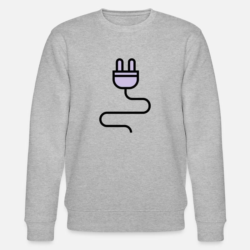 Power cable, plug - Stanley/Stella CHANGER Unisex Organic Sweatshirt - heather grey