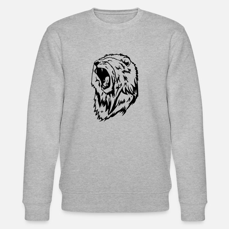 Löwenkopf - Stanley/Stella Unisex Bio-Sweatshirt CHANGER  - Grau meliert