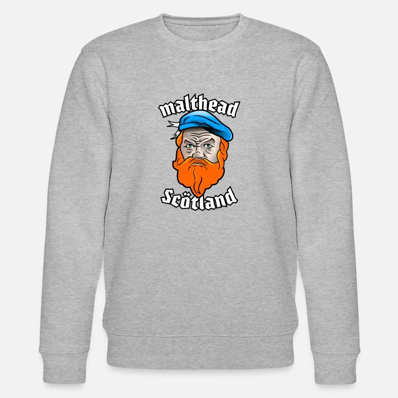Malthead Scötland - Stanley/Stella Unisex Bio-Sweatshirt CHANGER  - Grau meliert