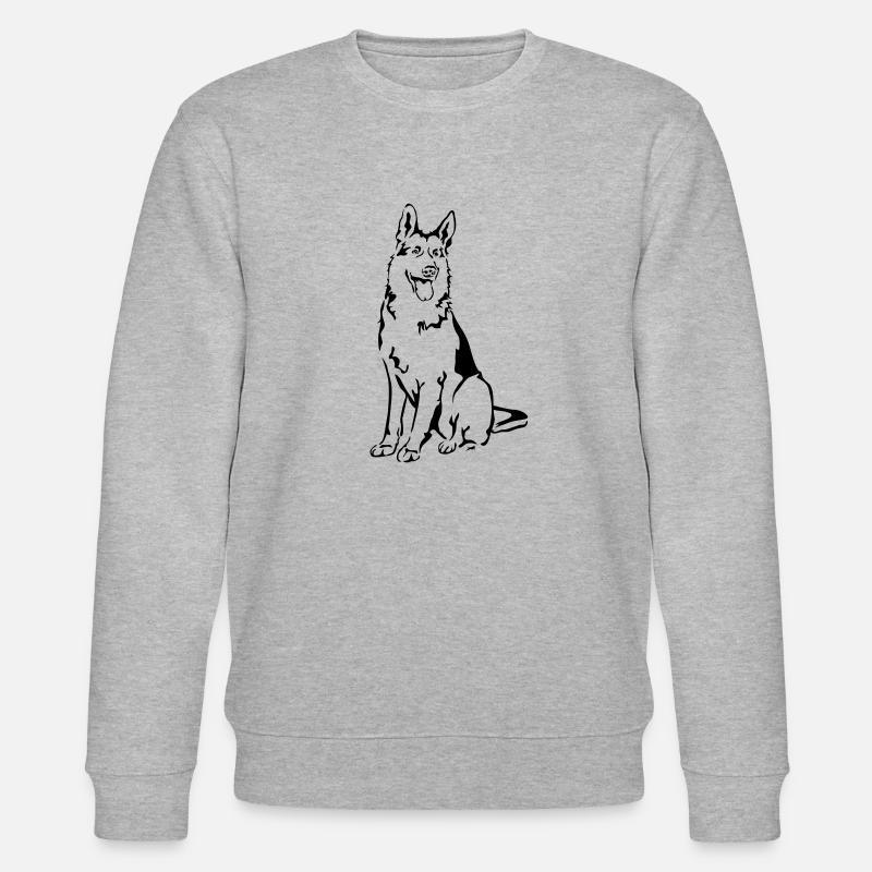 Deutscher Schäferhund - Stanley/Stella Unisex Bio-Sweatshirt CHANGER  - Grau meliert