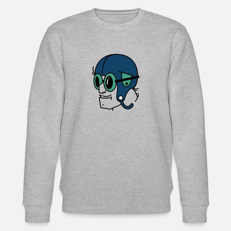 Herr Pilot - Stanley/Stella Unisex Bio-Sweatshirt CHANGER  - Grau meliert