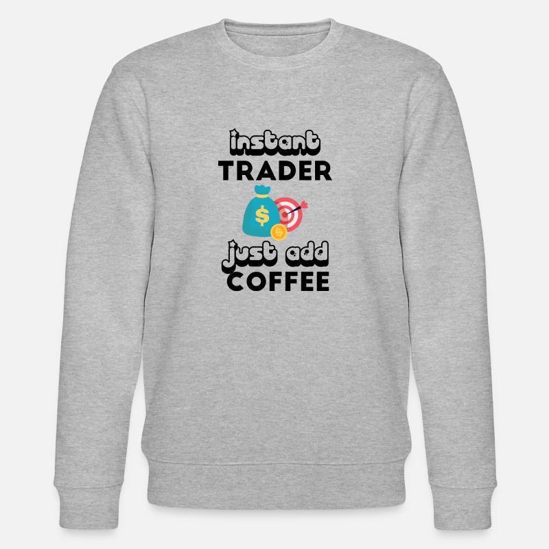Bitcoin Trading Crypto Aktien - Stanley/Stella Unisex Bio-Sweatshirt CHANGER  - Grau meliert