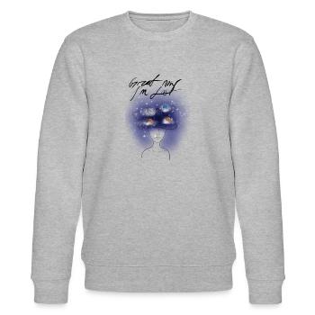 Lost in thought - Stanley/Stella CHANGER Unisex Organic Sweatshirt - heather grey - Front - Nik (191cm) & Marisol (170cm)