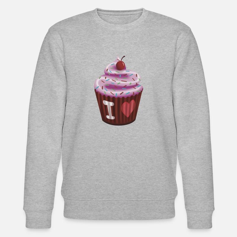 Cupcake - Stanley/Stella Unisex Bio-Sweatshirt CHANGER  - Grau meliert