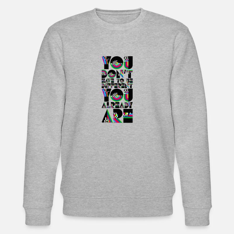 Einzigartig - Stanley/Stella Unisex Bio-Sweatshirt CHANGER  - Grau meliert