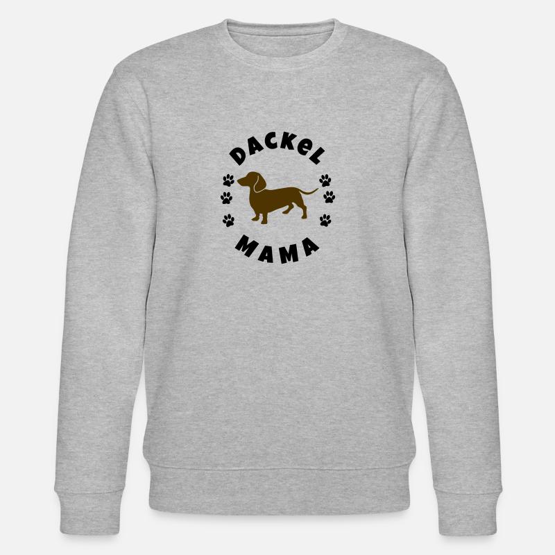 Dackel Mama - Stanley/Stella Unisex Bio-Sweatshirt CHANGER  - Grau meliert