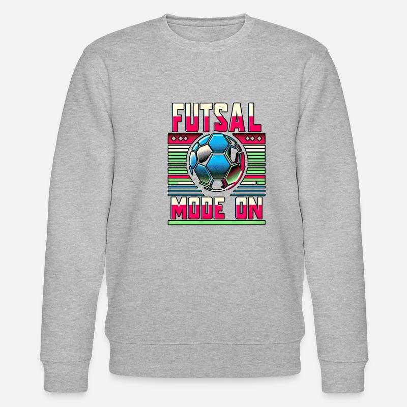 Futsal Mode On 8 - Stanley/Stella Unisex Bio-Sweatshirt CHANGER  - Grau meliert