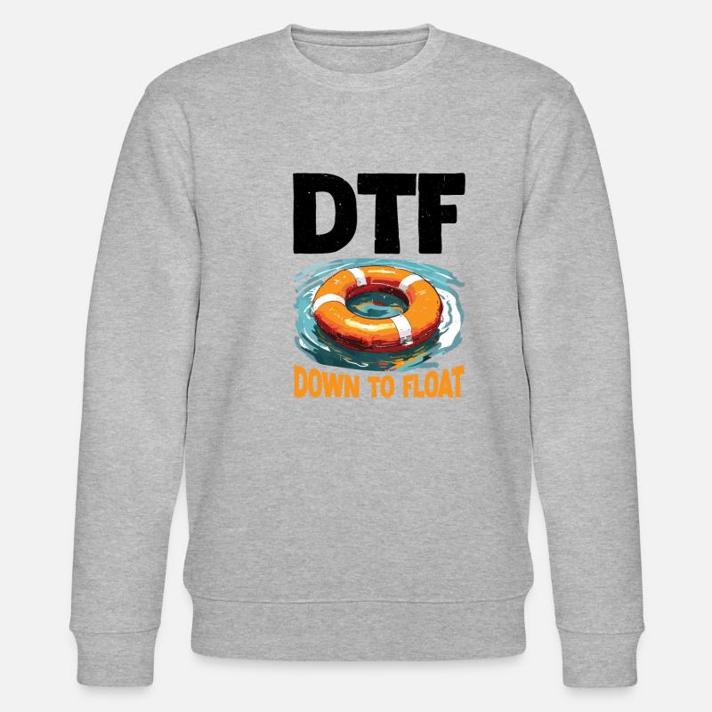 DTF Down To Float 2 - Stanley/Stella CHANGER Unisex Organic Sweatshirt - heather grey