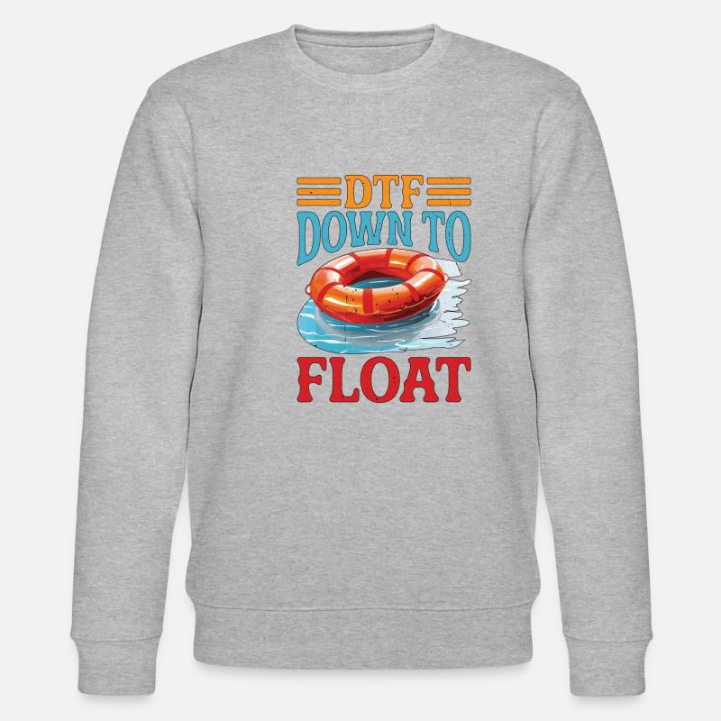 DTF Down To Float - Sweat bio CHANGER Stanley/Stella Unisexe - gris chiné