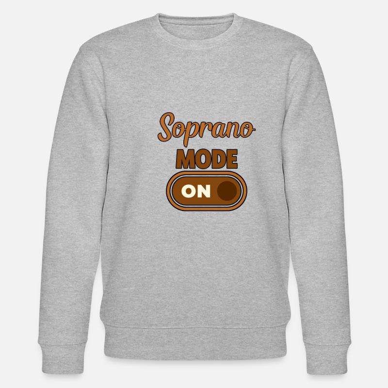 Soprano Mode On 2 - Stanley/Stella Unisex Bio-Sweatshirt CHANGER  - Grau meliert