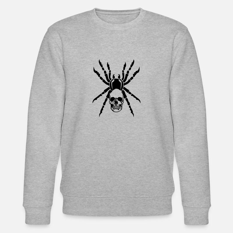 spider head dead - Stanley/Stella CHANGER Unisex Organic Sweatshirt - heather grey
