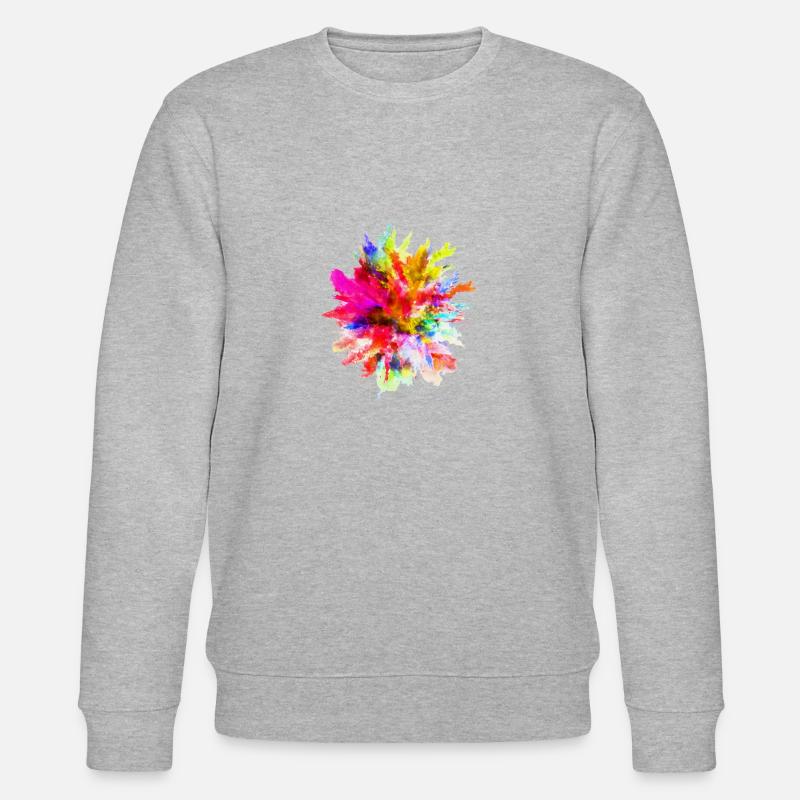 Tache d'aquarelle - Sweat bio CHANGER Stanley/Stella Unisexe - gris chiné