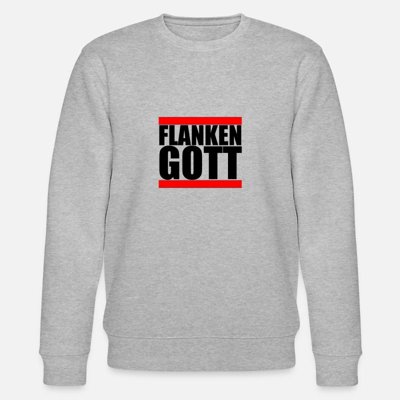 Flankengott Fußballspieler Mittelfeld Außen flanke - Stanley/Stella Unisex Bio-Sweatshirt CHANGER  - Grau meliert