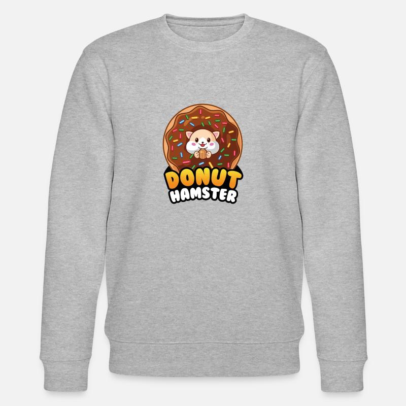 Donut Hamster par moodrush - Sweat bio CHANGER Stanley/Stella Unisexe - gris chiné