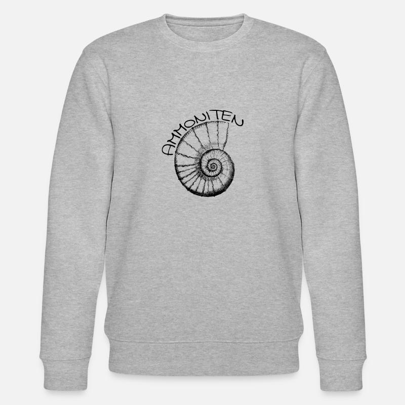 Les ammonites sont des céphalopodes - Sweat bio CHANGER Stanley/Stella Unisexe - gris chiné