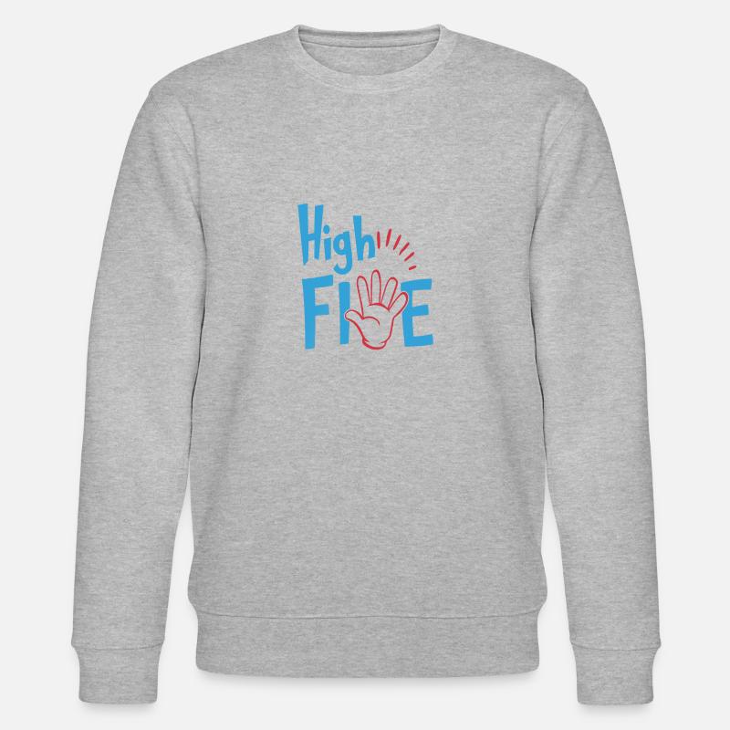 HIGH FIVE GIFT IDEA - Stanley/Stella CHANGER Unisex Organic Sweatshirt - heather grey