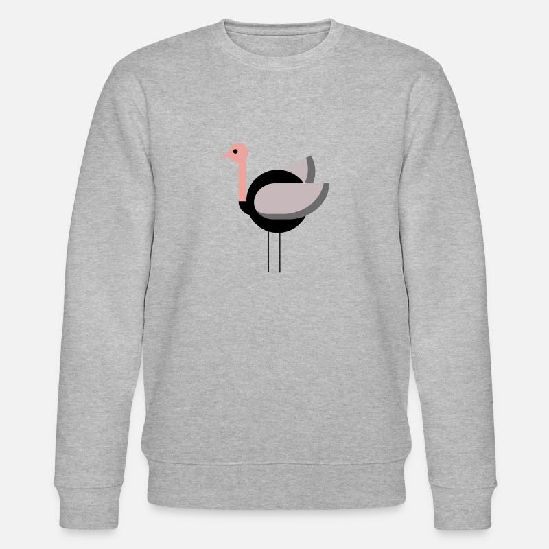 ostrich - Stanley/Stella Unisex Bio-Sweatshirt CHANGER  - Grau meliert