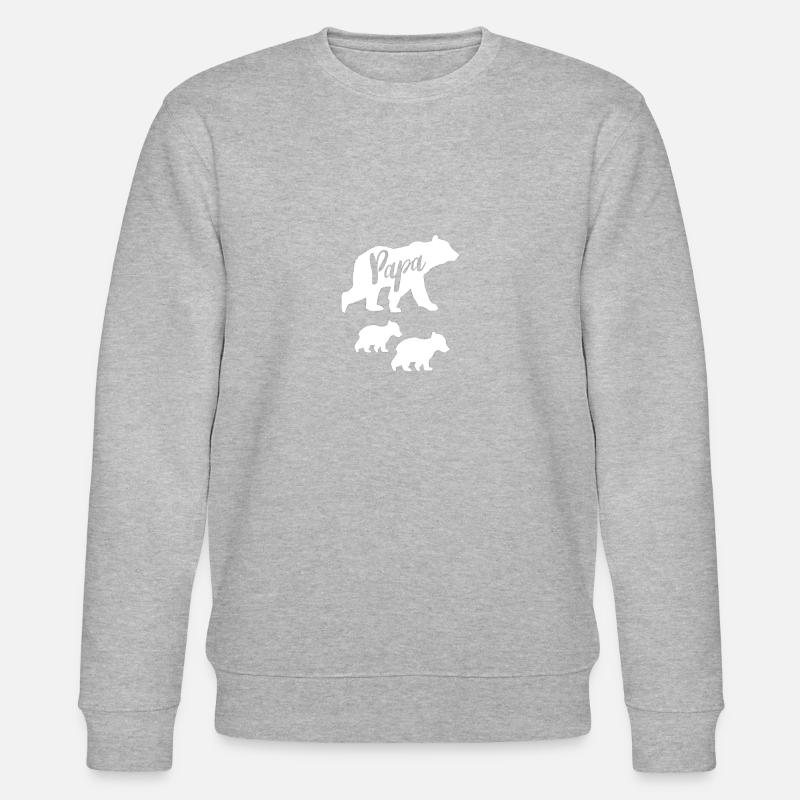 Best papa - Stanley/Stella Unisex Bio-Sweatshirt CHANGER  - Grau meliert