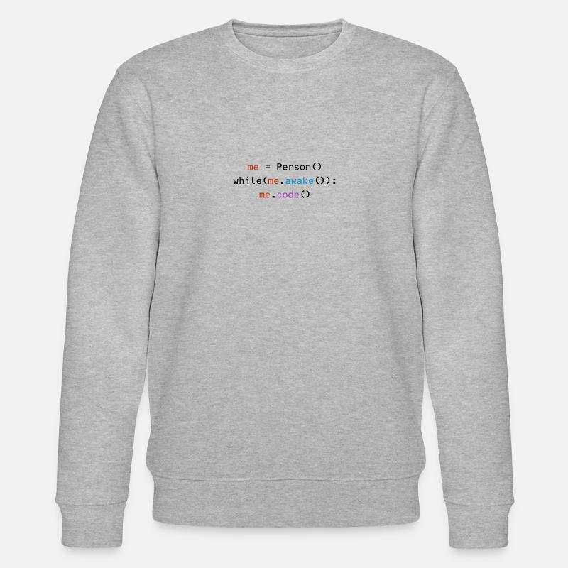 computer scientist - Stanley/Stella CHANGER Unisex Organic Sweatshirt - heather grey