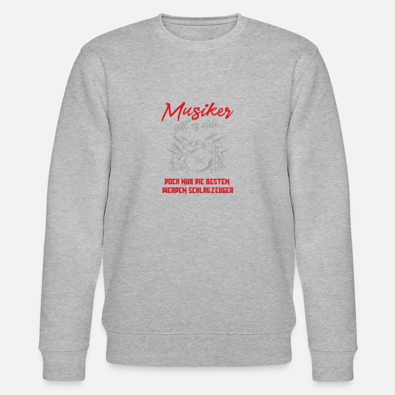 Schlagzeuger - Stanley/Stella Unisex Bio-Sweatshirt CHANGER  - Grau meliert