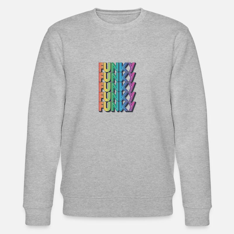 Funky Retro - Stanley/Stella Unisex Bio-Sweatshirt CHANGER  - Grau meliert