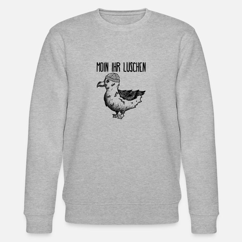Möwe Moin - Stanley/Stella Unisex Bio-Sweatshirt CHANGER  - Grau meliert