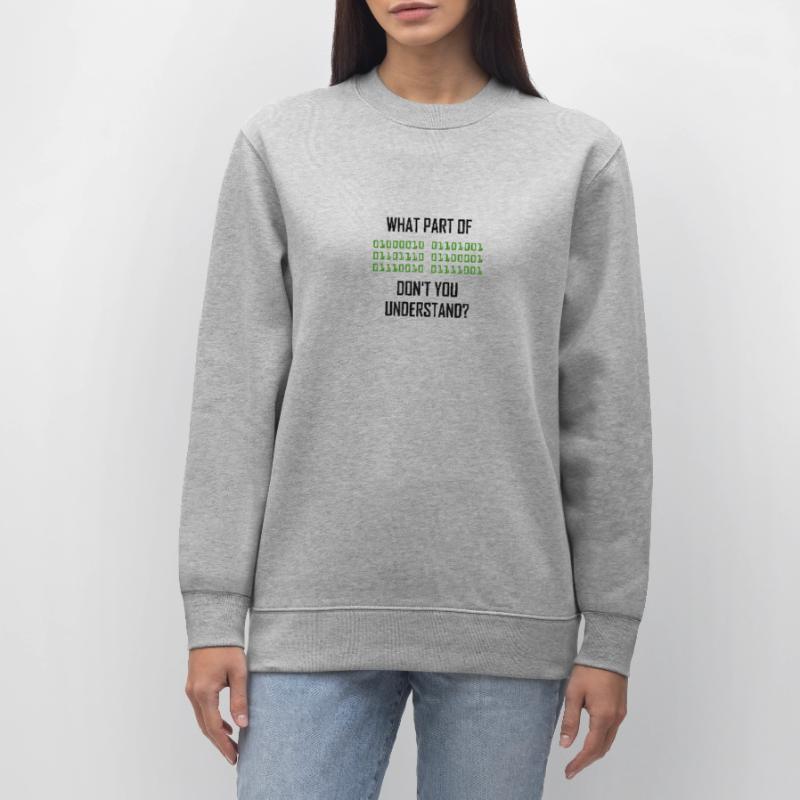 Binary system programmer computer science nerd Stanley/Stella CHANGER Unisex Organic Sweatshirt