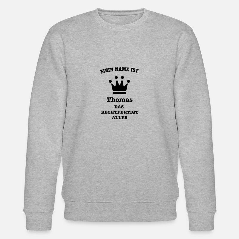 THOMAS - Stanley/Stella Unisex Bio-Sweatshirt CHANGER  - Grau meliert