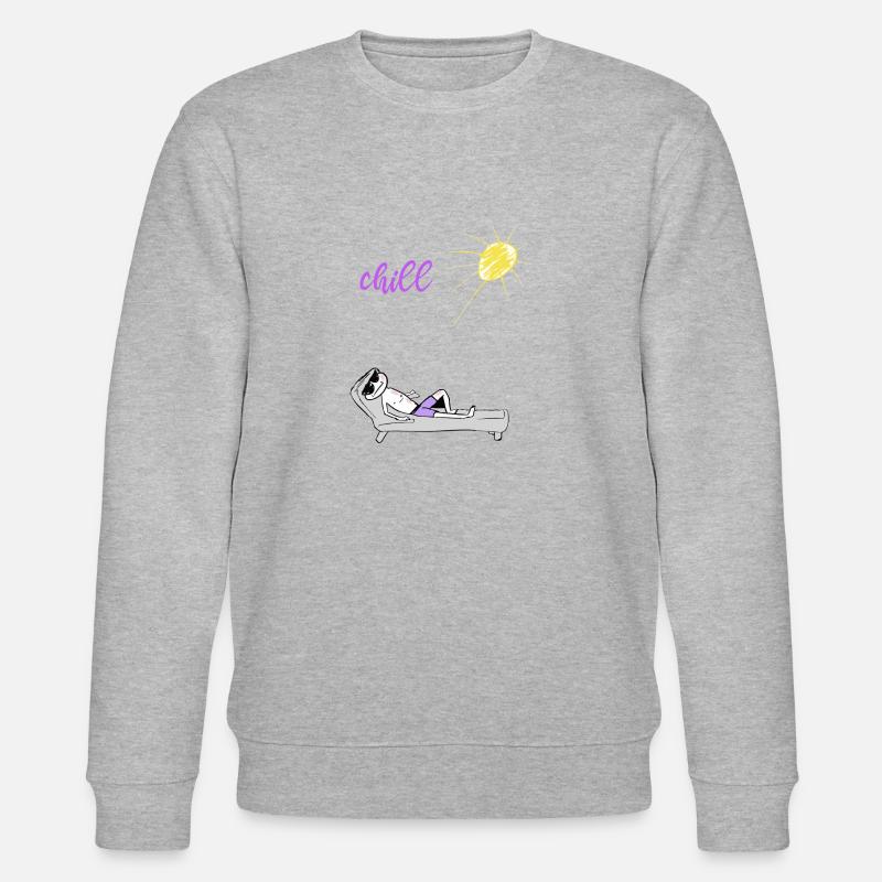 chill sun - Stanley/Stella CHANGER Unisex Organic Sweatshirt - heather grey