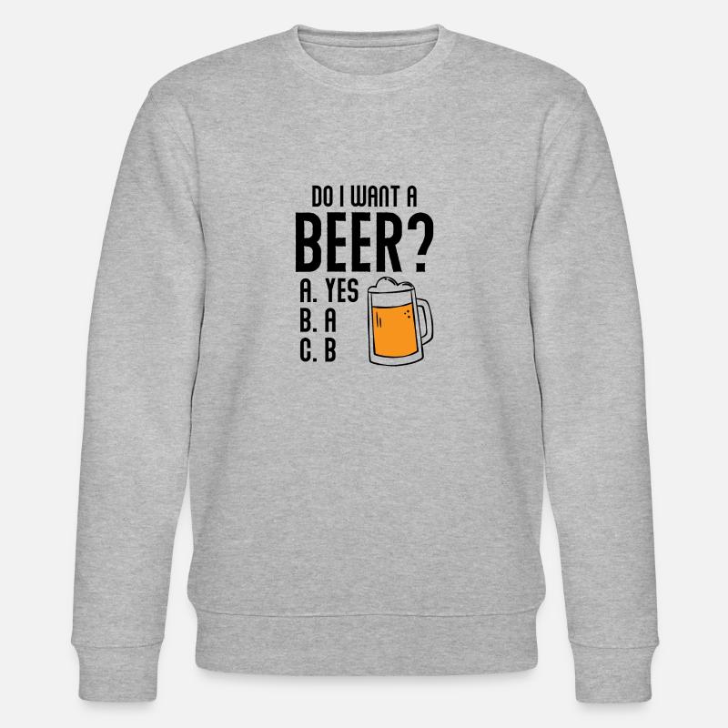 Bier Craft Bier - Stanley/Stella Unisex Bio-Sweatshirt CHANGER  - Grau meliert