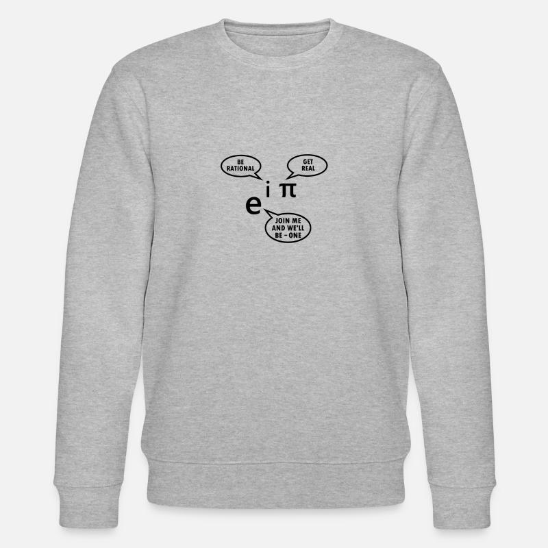 Mathématicien cadeau professeur de mathématiques Nerd Euler Pi - Sweat bio CHANGER Stanley/Stella Unisexe - gris chiné